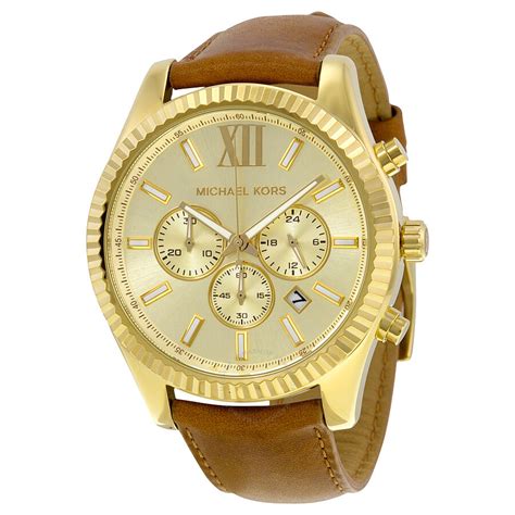 gold watch michael kors mens|michael kors lexington watch men's.